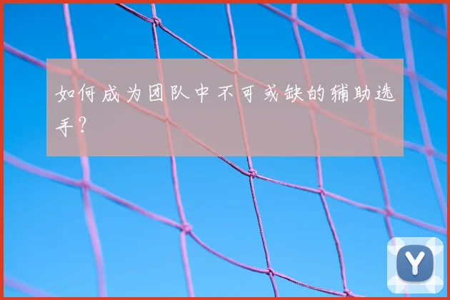 如何成为团队中不可或缺的辅助选手？